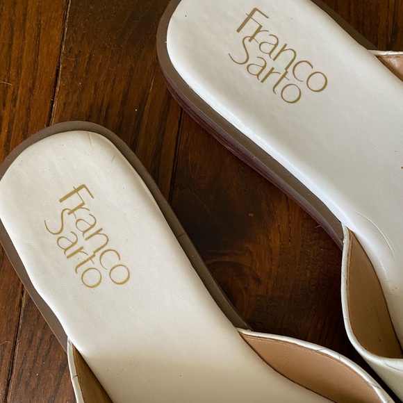 Franco sarto white slip on sandals - Picture 4 of 4